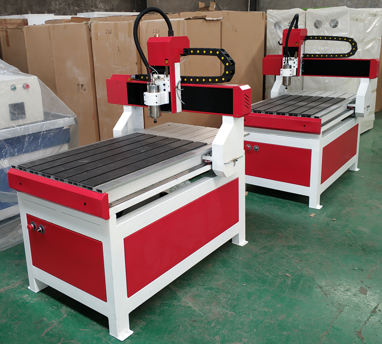 Hobby mini CNC wood router 6090 4 axis lathe machine with DSP controller