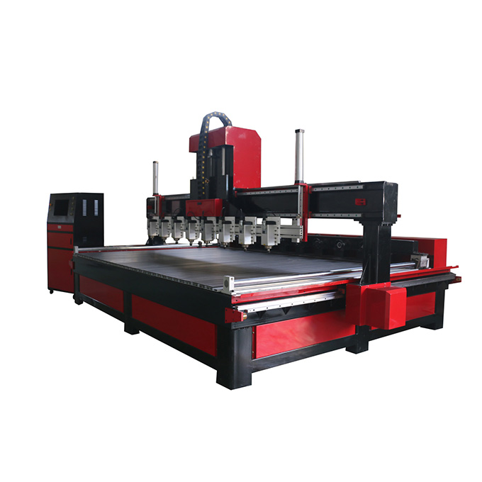 4 Axis 3d 8 Heads Woodworking Cnc Router Carving Cutting Engraving Machine